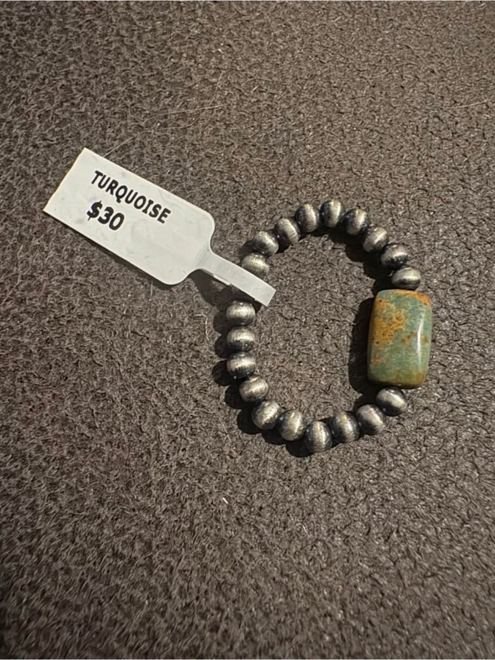 Genuine Turquoise Stone adjustable rings